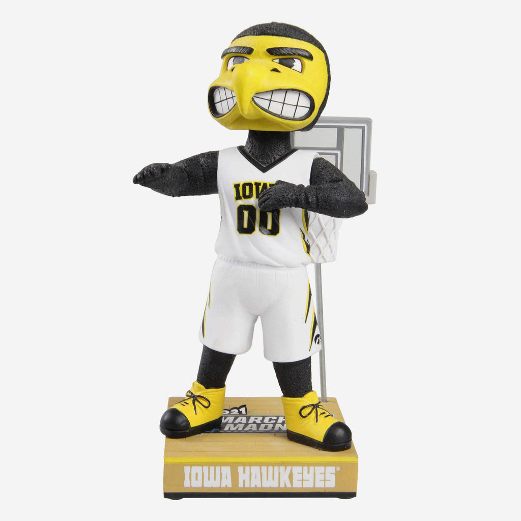 Herky The Hawk Iowa Hawkeyes March Madness Mascot Bobblehead FOCO - FOCO.com