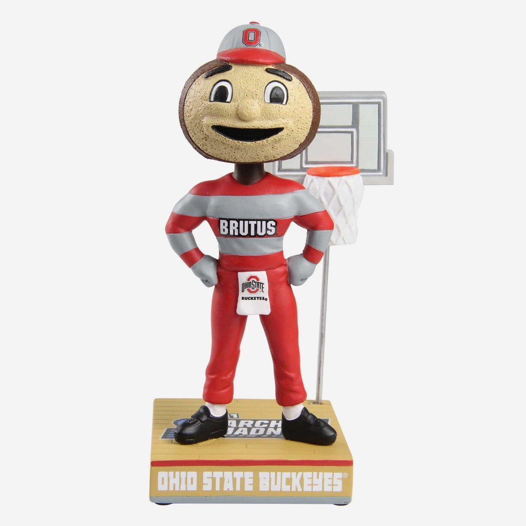 Brutus Buckeye Ohio State March Madness Mascot Bobblehead FOCO - FOCO.com