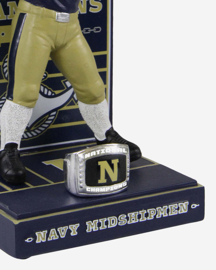 Bill the Goat Navy Midshipmen Mascot National Championship Rings Bobblehead FOCO - FOCO.com