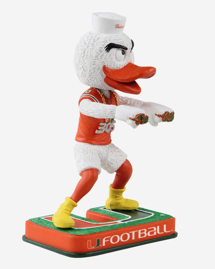 Sebastian Miami Hurricanes Touchdown Rings Bobblehead FOCO - FOCO.com