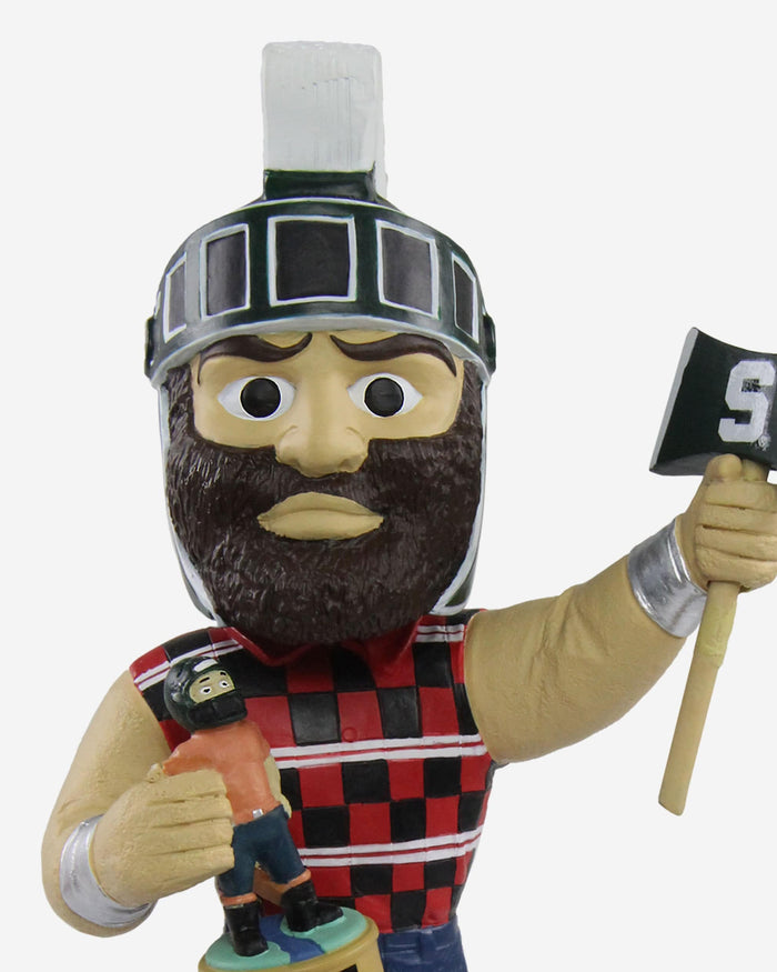 Michigan State Spartans Paul Bunyan Mascot Bobblehead FOCO - FOCO.com