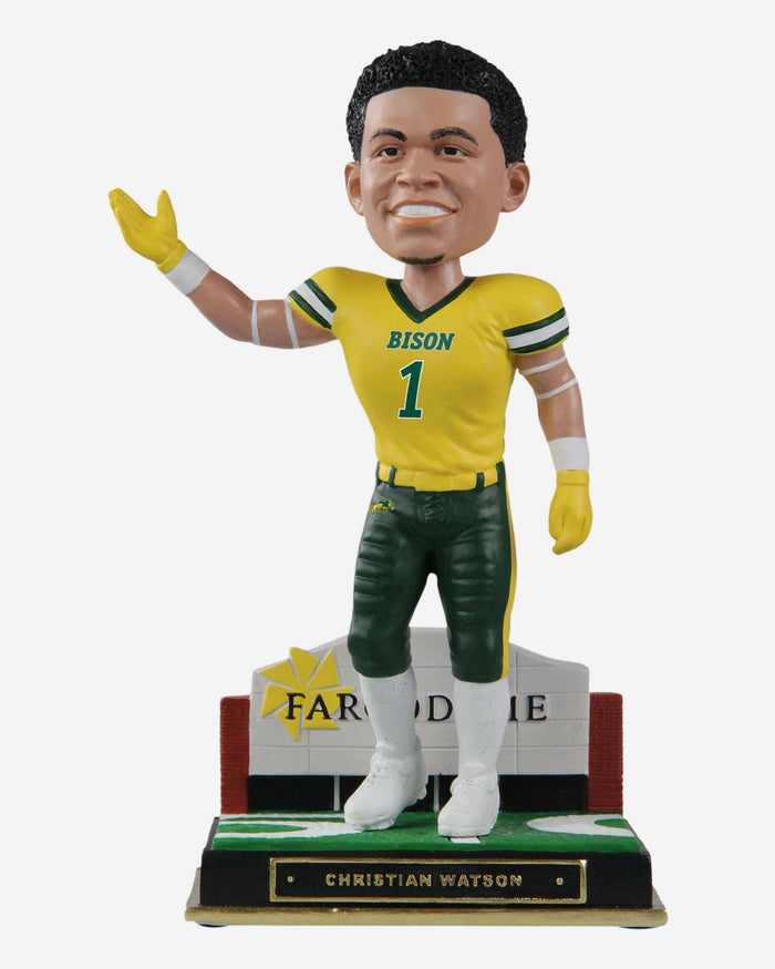 Christian Watson North Dakota State Bison Gates Series Bobblehead FOCO - FOCO.com