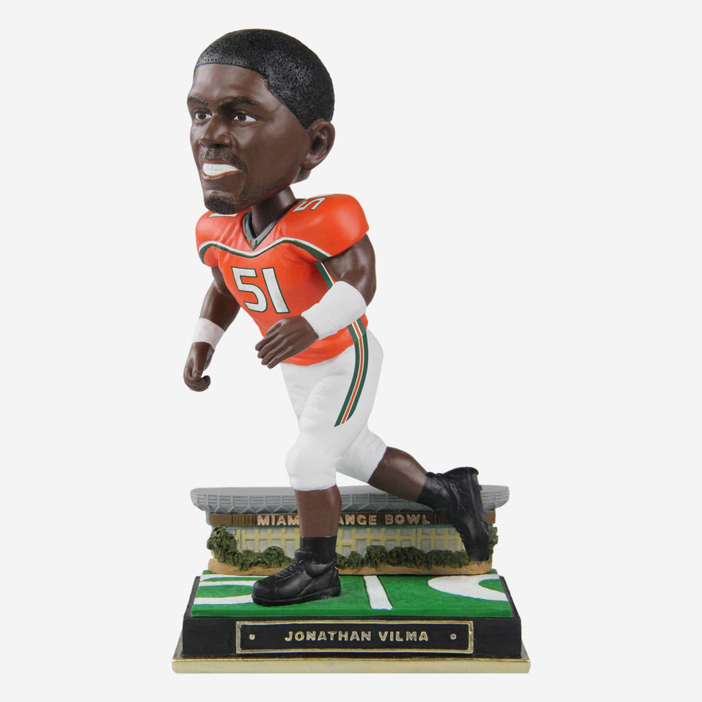 Jonathan Vilma Miami Hurricanes Gates Series Bobblehead FOCO - FOCO.com