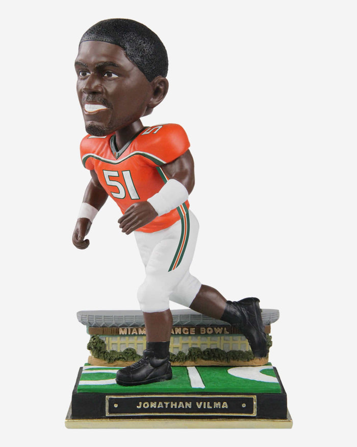 Jonathan Vilma Miami Hurricanes Gates Series Bobblehead FOCO - FOCO.com