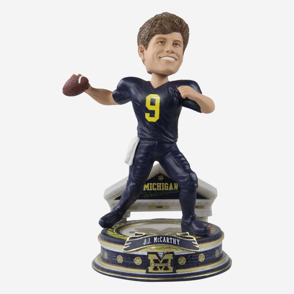 JJ McCarthy Michigan Wolverines Football Student Athlete Bobblehead FOCO - FOCO.com