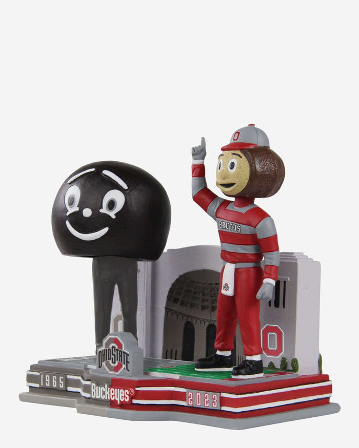 Brutus Buckeye Ohio State Buckeyes Then And Now Bobblehead FOCO - FOCO.com