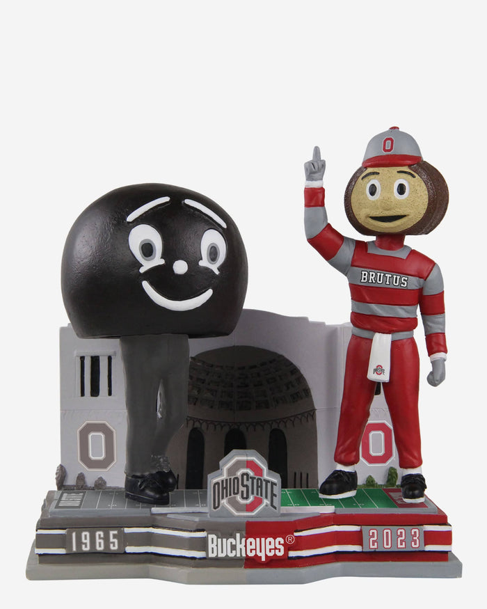 Brutus Buckeye Ohio State Buckeyes Then And Now Bobblehead FOCO - FOCO.com