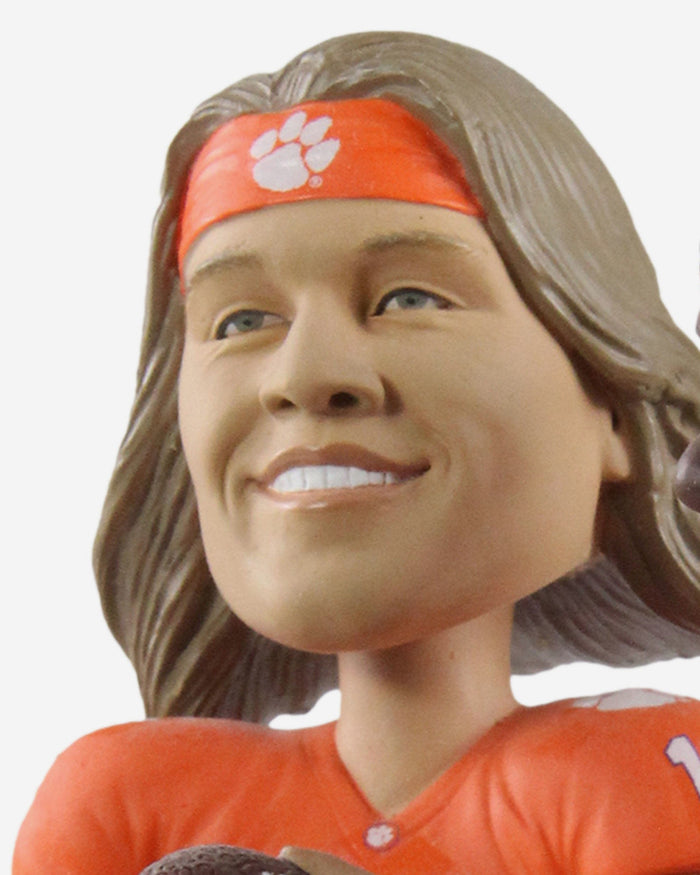 Trevor Lawrence & Travis Etienne Clemson Tigers 2018 Trophy Dual Bobblehead FOCO - FOCO.com