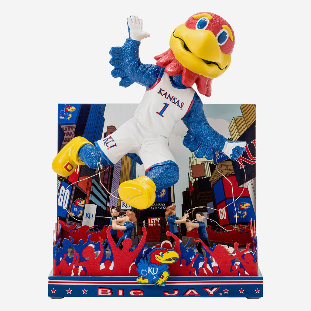 Big Jay Kansas Jayhawks Thanksgiving Mascot Bobblehead FOCO - FOCO.com