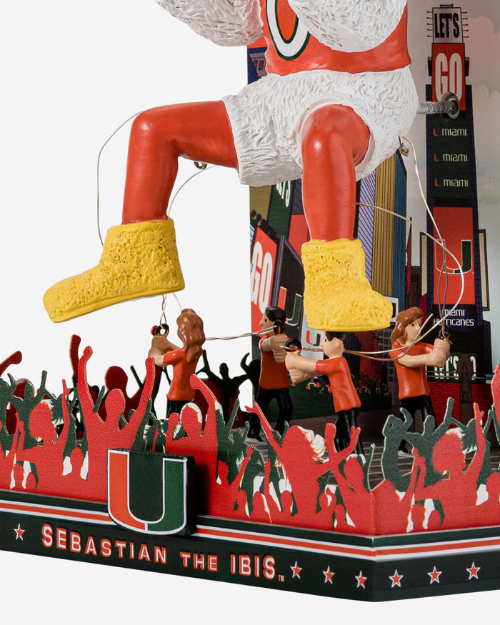 Sebastian Miami Hurricanes Thanksgiving Mascot Bobblehead FOCO - FOCO.com