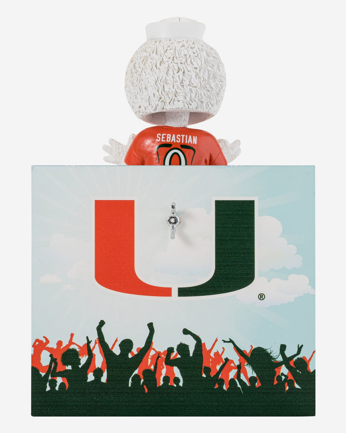 Sebastian Miami Hurricanes Thanksgiving Mascot Bobblehead FOCO - FOCO.com