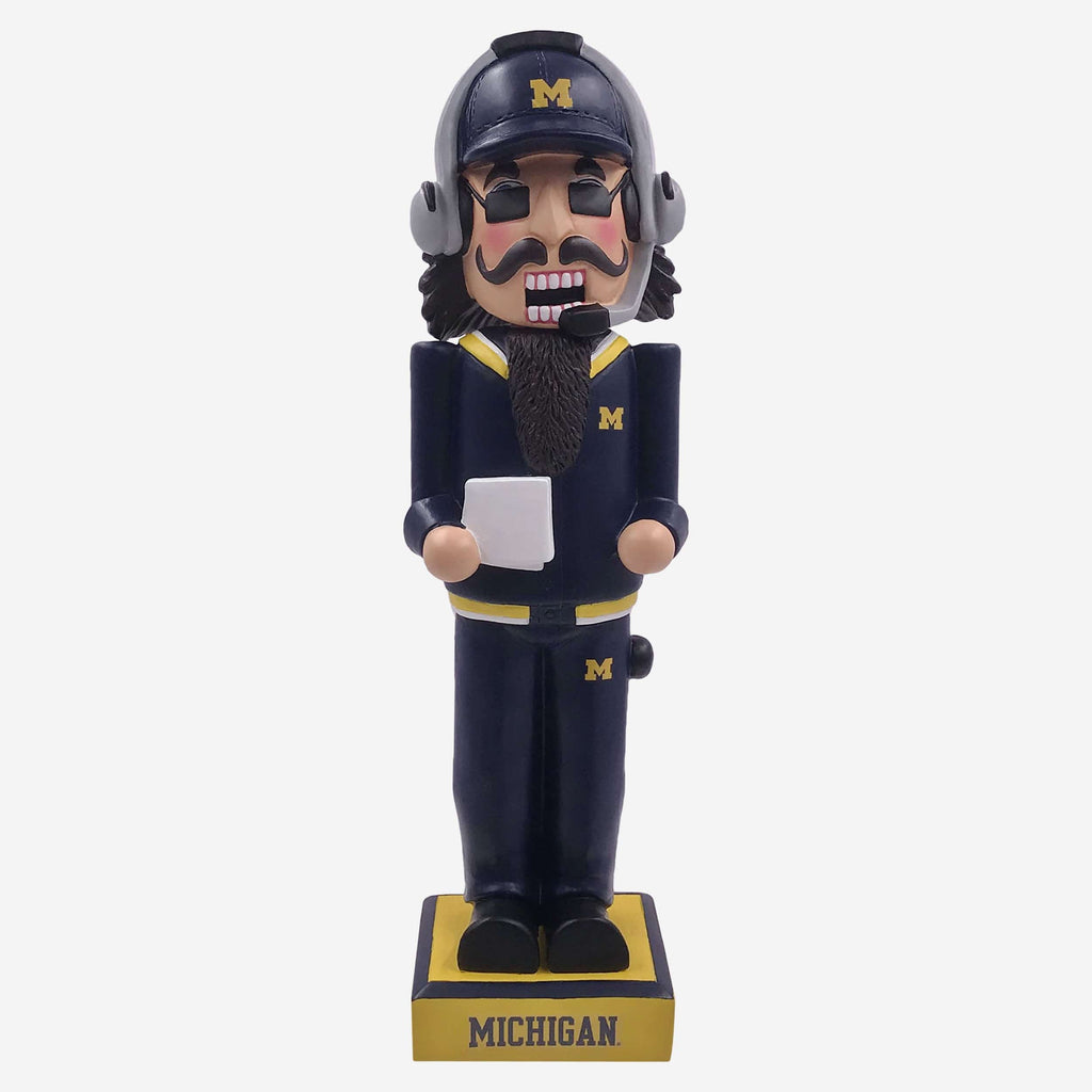 Michigan Wolverines Thematic Nutcracker Bobblehead FOCO - FOCO.com