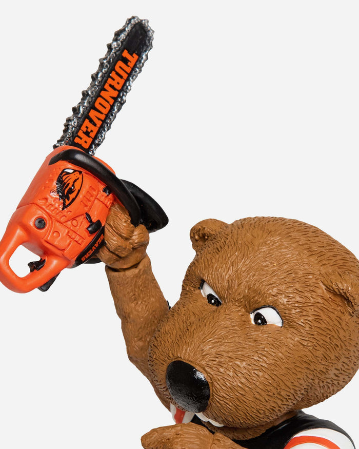 Benny Beaver Oregon State Beavers Turnover Chainsaw Bobblehead FOCO - FOCO.com