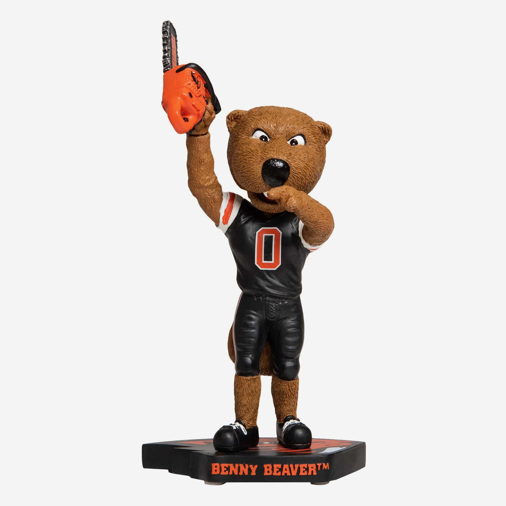 Benny Beaver Oregon State Beavers Turnover Chainsaw Bobblehead FOCO - FOCO.com