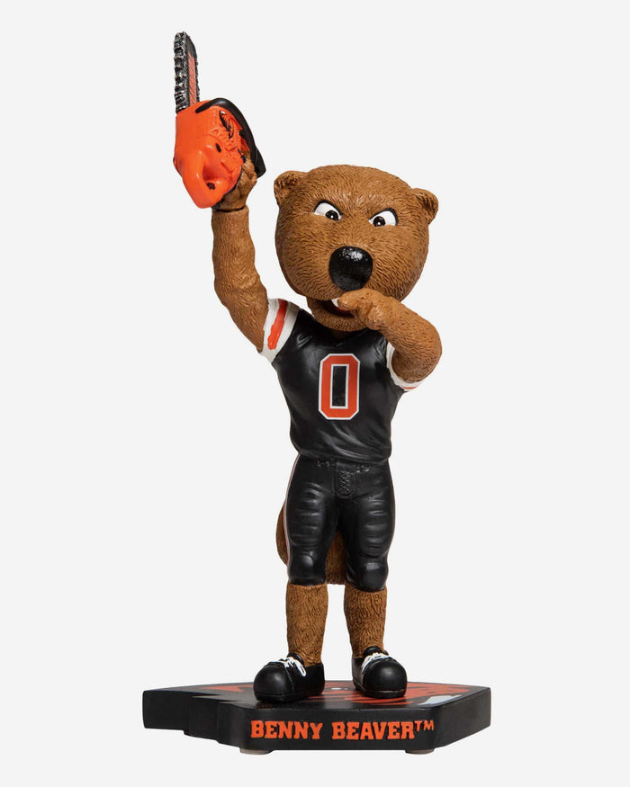 Benny Beaver Oregon State Beavers Turnover Chainsaw Bobblehead FOCO - FOCO.com