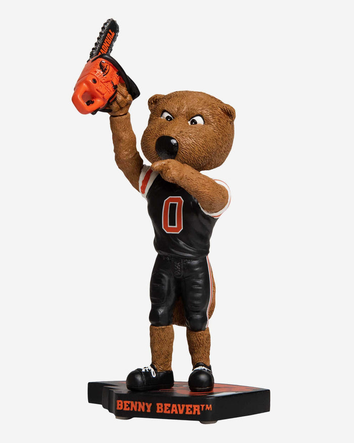 Benny Beaver Oregon State Beavers Turnover Chainsaw Bobblehead FOCO - FOCO.com