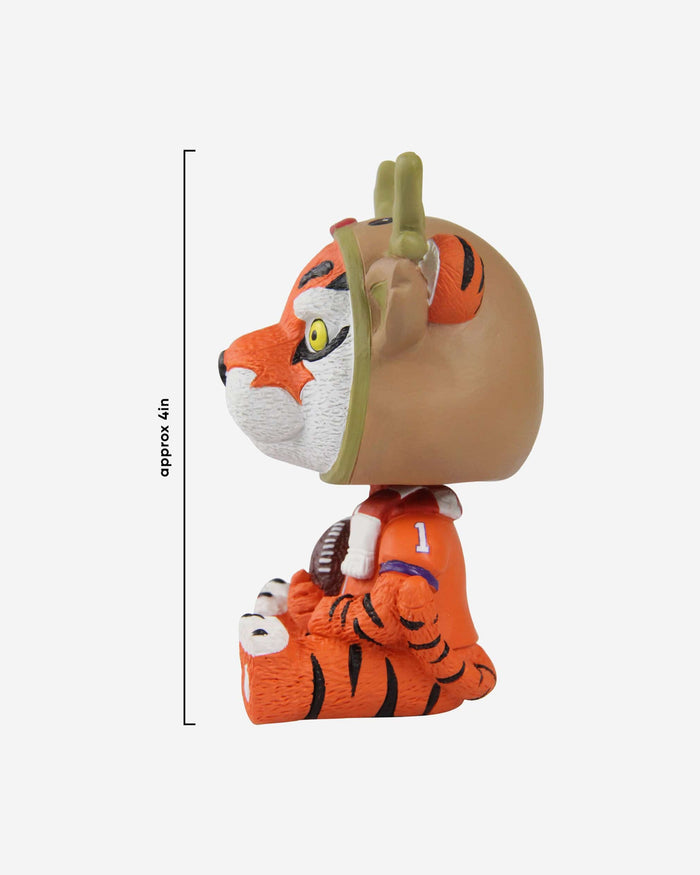 The Tiger Clemson Tigers Christmas Mascot Bobble Bro Mini Bobblehead FOCO - FOCO.com
