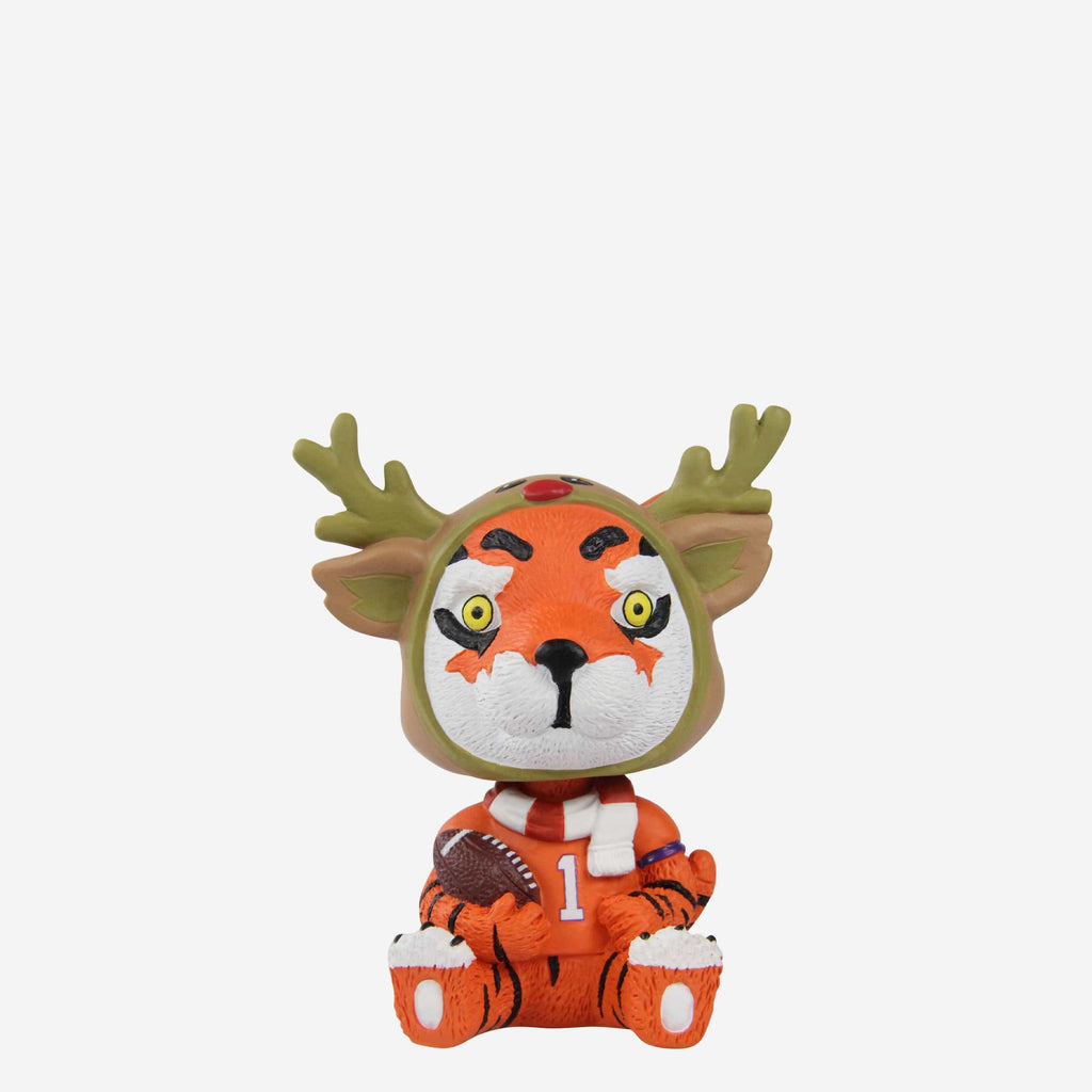 The Tiger Clemson Tigers Christmas Mascot Bobble Bro Mini Bobblehead FOCO - FOCO.com