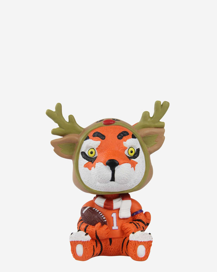 The Tiger Clemson Tigers Christmas Mascot Bobble Bro Mini Bobblehead FOCO - FOCO.com