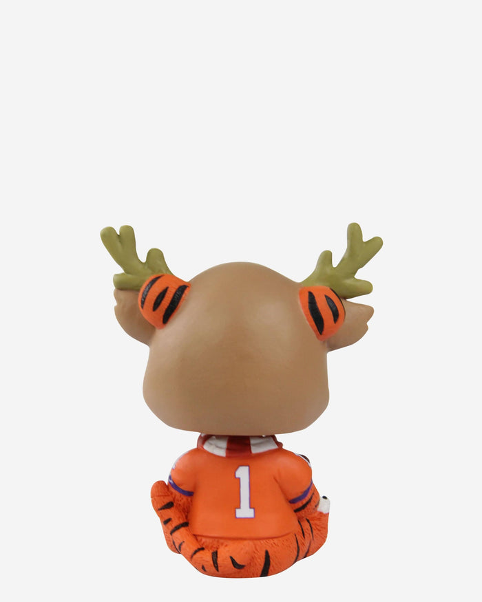 The Tiger Clemson Tigers Christmas Mascot Bobble Bro Mini Bobblehead FOCO - FOCO.com