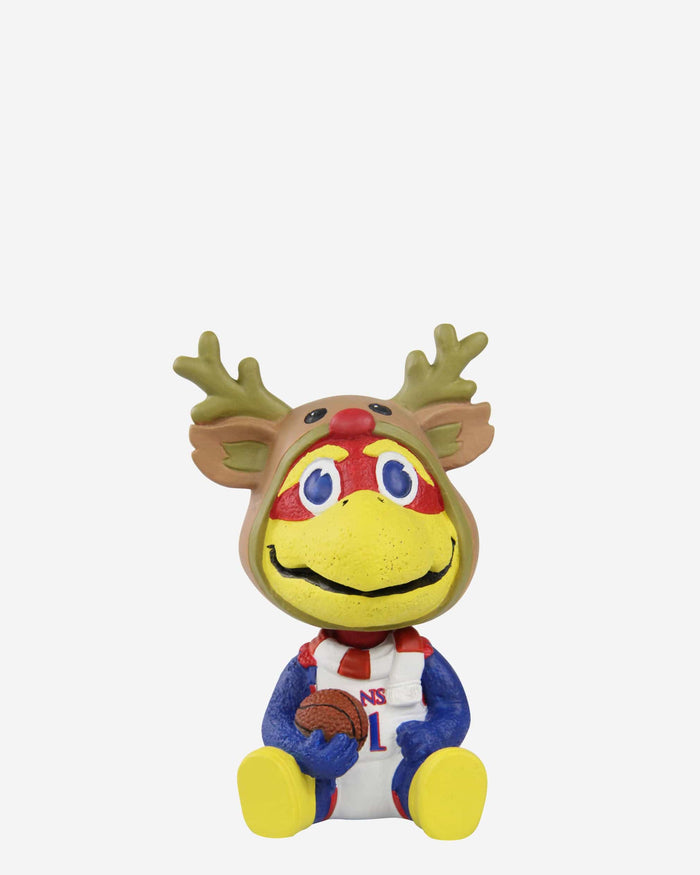 Big Jay Kansas Jayhawks Christmas Mascot Bobble Bro Mini Bobblehead FOCO - FOCO.com