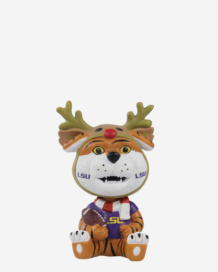 Mike The Tiger LSU Tigers Christmas Mascot Bobble Bro Mini Bobblehead FOCO - FOCO.com