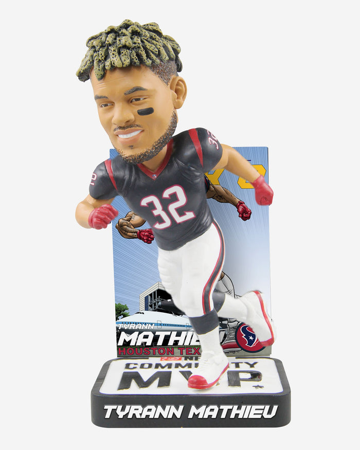 Tyrann Mathieu Houston Texans 2018 Community MVP Award Bobblehead FOCO - FOCO.com