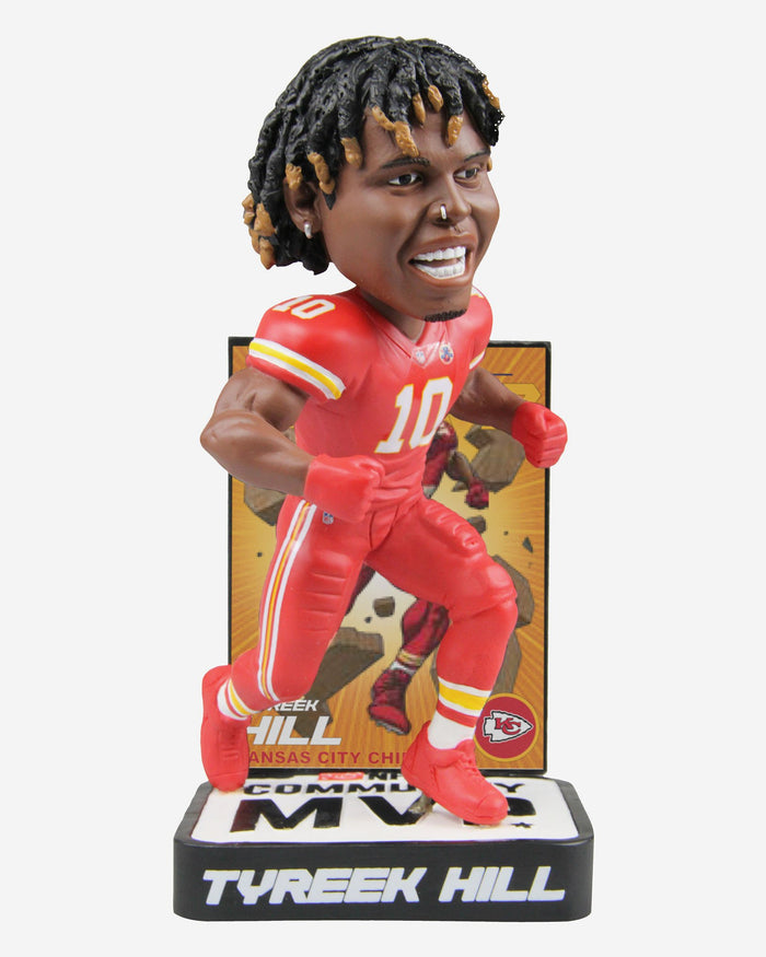 Tyreek Hill Kansas City Chiefs 2018 Community MVP Award Bobblehead FOCO - FOCO.com