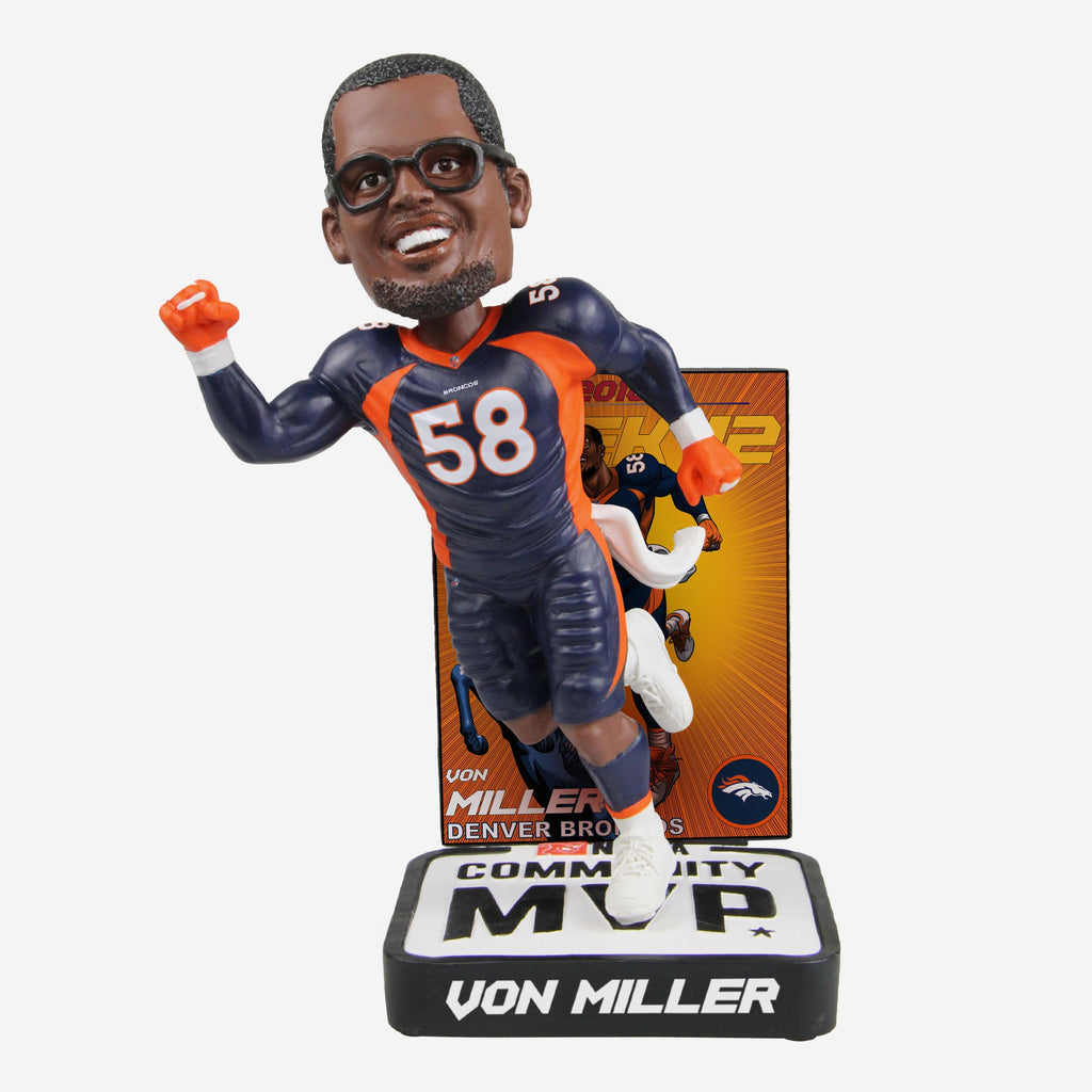 Von Miller 2018 Community MVP Award Bobblehead FOCO - FOCO.com