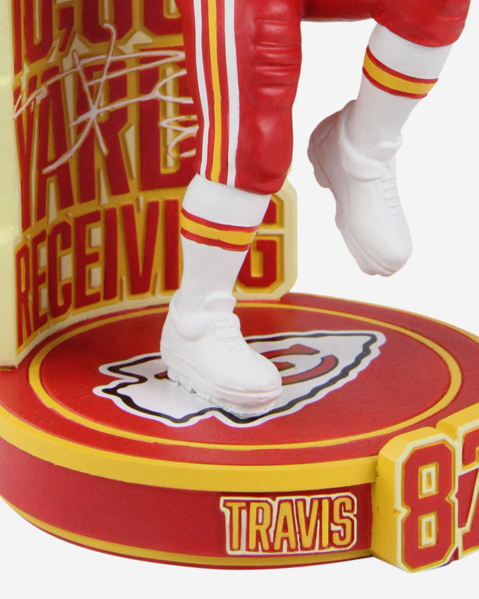 Travis Kelce Kansas City Chiefs 10,000 Career Receiving Yards Bobblehead FOCO - FOCO.com