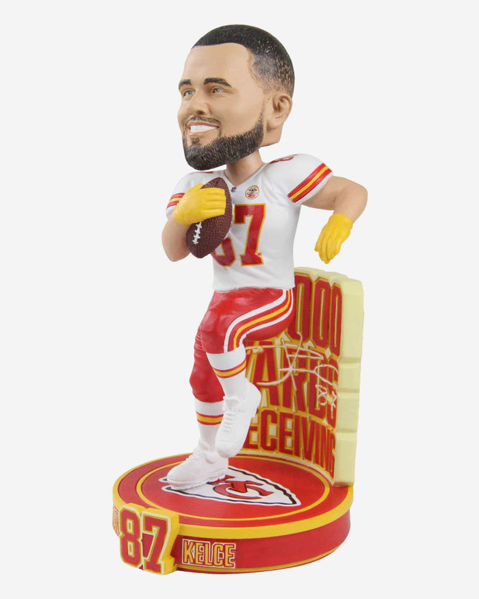 Travis Kelce Kansas City Chiefs 10,000 Career Receiving Yards Bobblehead FOCO - FOCO.com