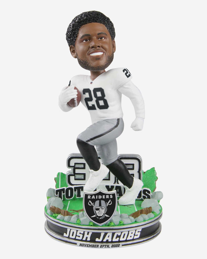 Josh Jacobs Las Vegas Raiders Gamebreaker Bobblehead FOCO - FOCO.com
