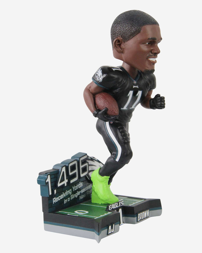 AJ Brown Philadelphia Eagles Franchise Single-Season Receiving Yards Record Bobblehead FOCO - FOCO.com