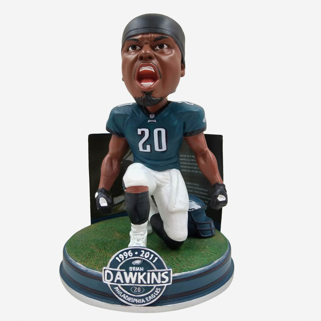 Brian Dawkins Philadelphia Eagles NFL Career Stats Bobblehead FOCO - FOCO.com