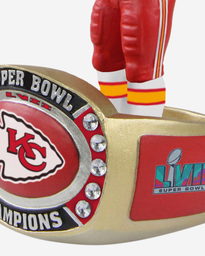 Patrick Mahomes Kansas City Chiefs Super Bowl LVII Champions Ring Base Bighead Bobblehead FOCO - FOCO.com