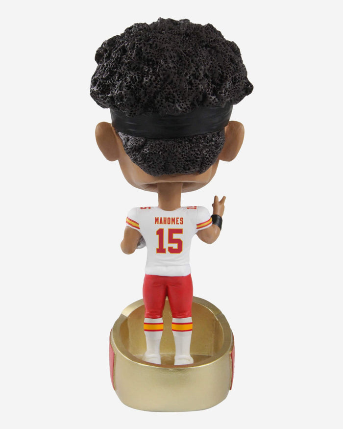 Patrick Mahomes Kansas City Chiefs Super Bowl LVII Champions Ring Base Bighead Bobblehead FOCO - FOCO.com