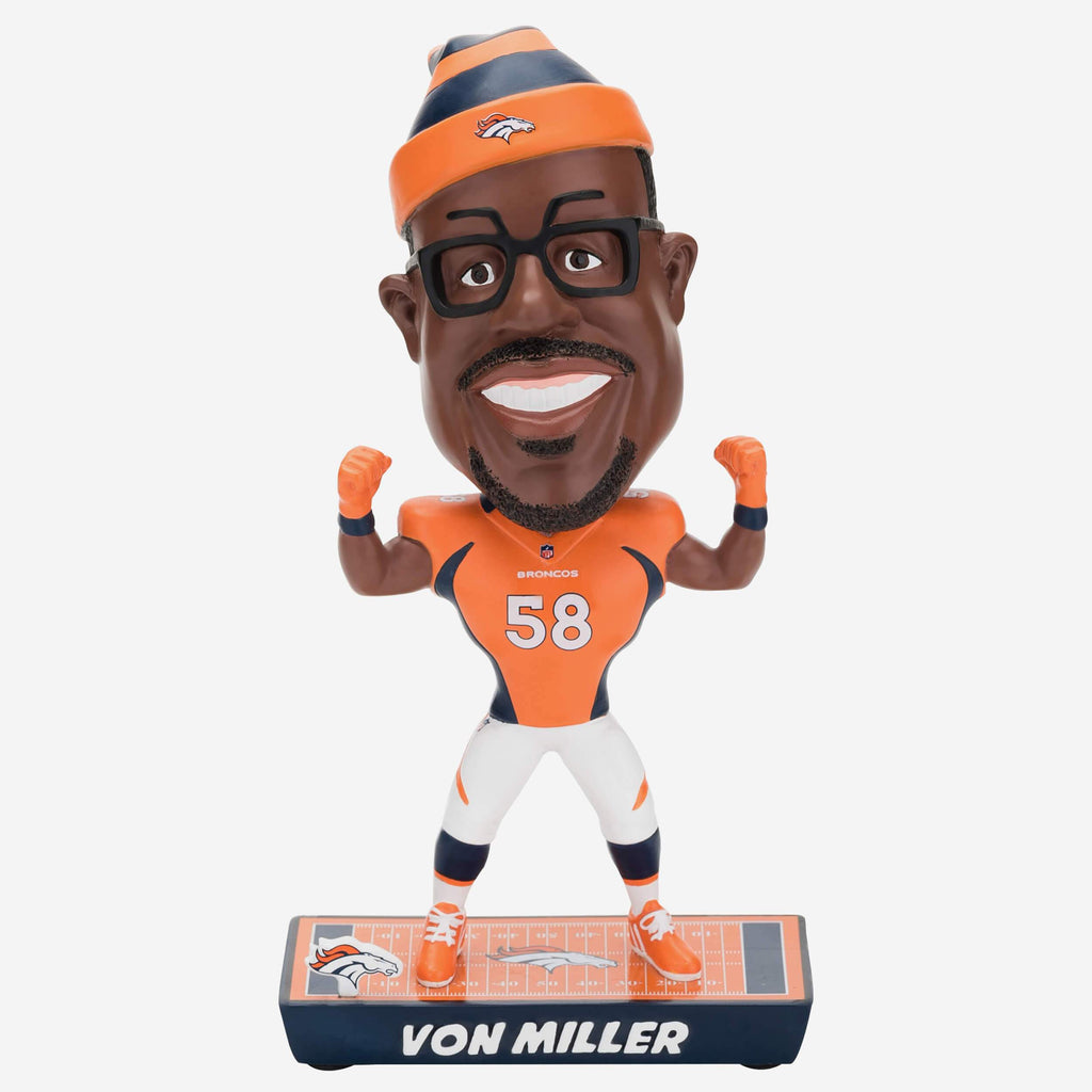 Von Miller Denver Broncos Caricature Bobblehead FOCO - FOCO.com