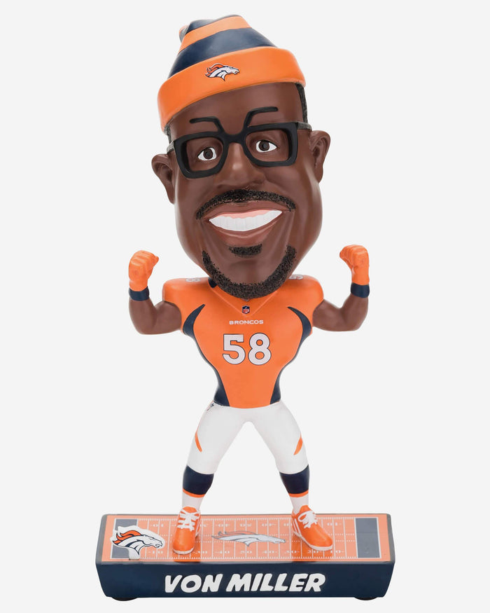 Von Miller Denver Broncos Caricature Bobblehead FOCO - FOCO.com