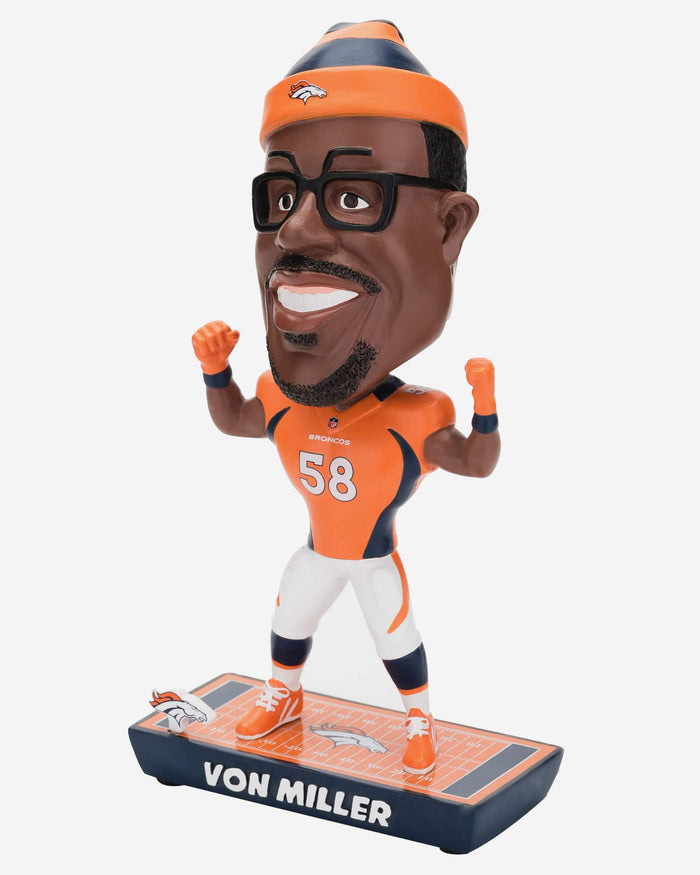 Von Miller Denver Broncos Caricature Bobblehead FOCO - FOCO.com