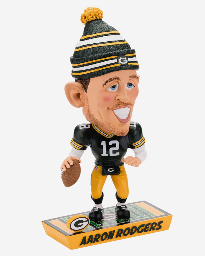 Aaron Rodgers Green Bay Packers Caricature Bobblehead FOCO - FOCO.com