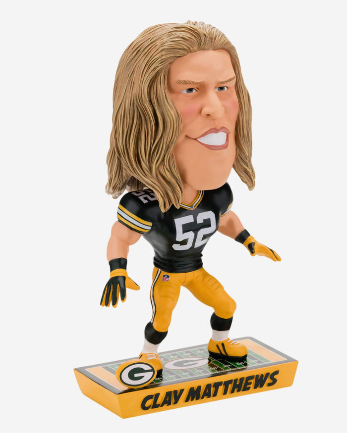 Clay Matthews Green Bay Packers Caricature Bobblehead FOCO - FOCO.com