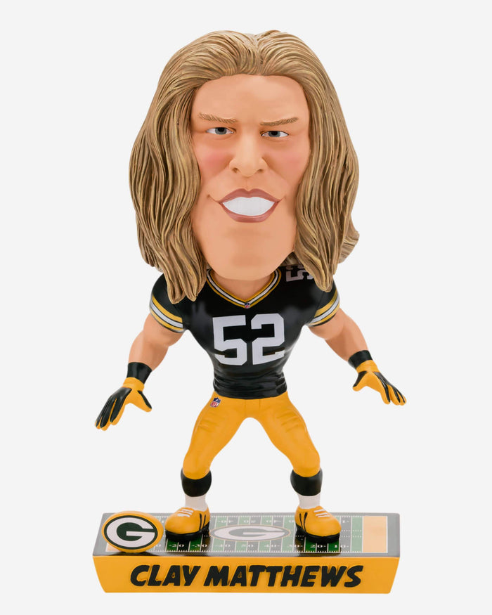 Clay Matthews Green Bay Packers Caricature Bobblehead FOCO - FOCO.com