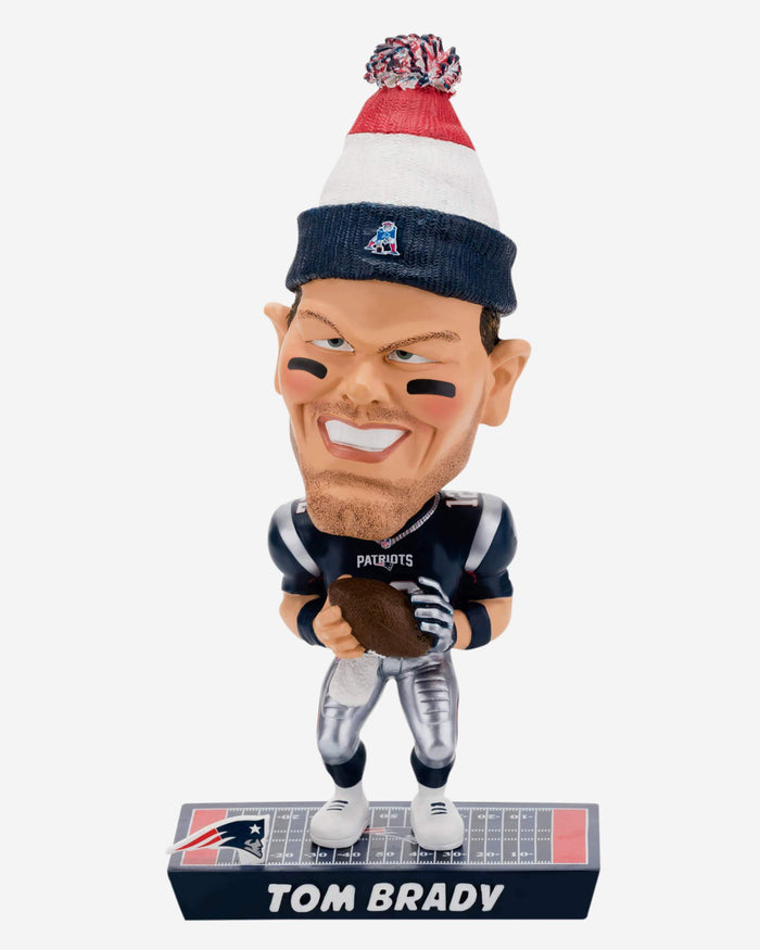 Tom Brady New England Patriots Caricature Bobblehead FOCO - FOCO.com