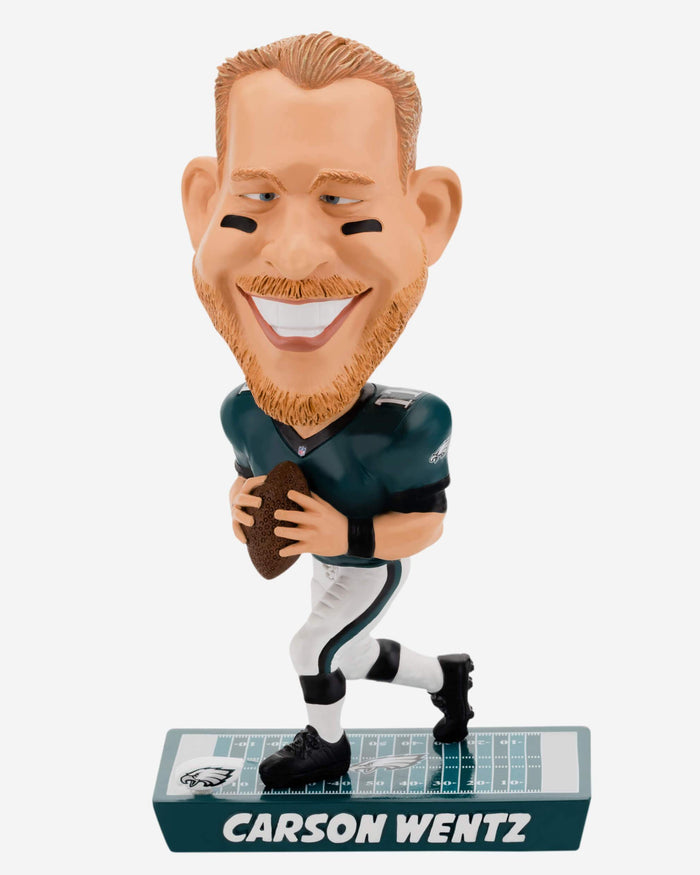 Carson Wentz Philadelphia Eagles Caricature Bobblehead FOCO - FOCO.com