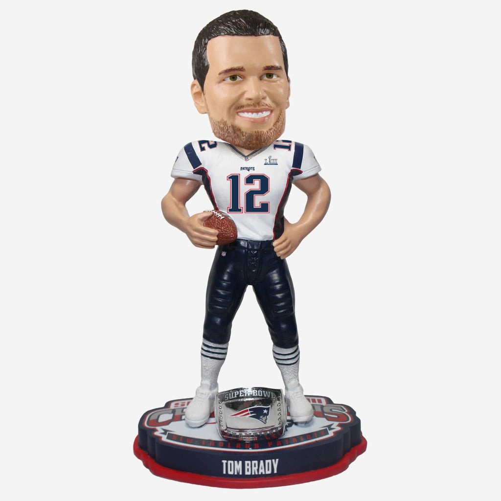 Tom Brady New England Patriots Super Bowl LIII Champions Bobblehead FOCO - FOCO.com