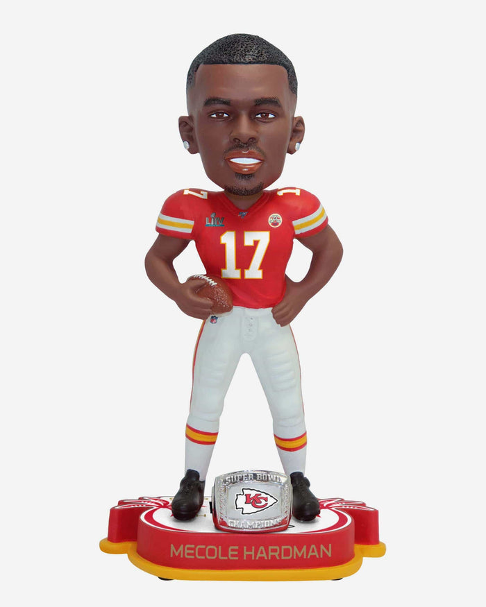 Mecole Hardman Kansas City Chiefs Super Bowl LIV Champions Bobblehead FOCO - FOCO.com