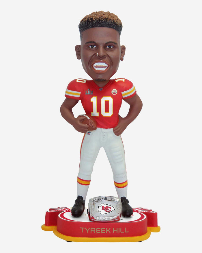 Tyreek Hill Kansas City Chiefs Super Bowl LIV Champions Bobblehead FOCO - FOCO.com