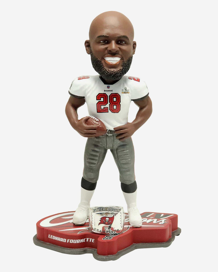 Leonard Fournette Tampa Bay Buccaneers Super Bowl LV Champions Bobblehead FOCO - FOCO.com