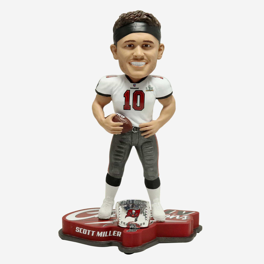 Scott Miller Tampa Bay Buccaneers Super Bowl LV Champions Bobblehead FOCO - FOCO.com