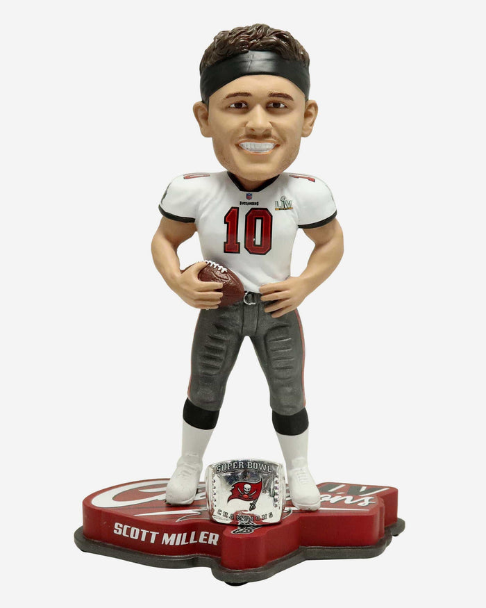 Scott Miller Tampa Bay Buccaneers Super Bowl LV Champions Bobblehead FOCO - FOCO.com